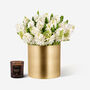 Cream Puff White Hyacinth Fresh Bouquet, thumbnail 1 of 2
