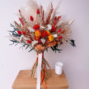 Burnt Orange Pampas Grass Arrangement, 6 of 7