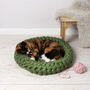 Cat Bed Easy Crochet Kit, thumbnail 1 of 9