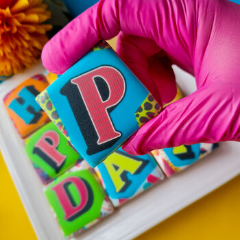 Birthday Biscuits Gift Box, Pop Art, Nine Pieces, 4 of 9