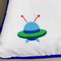 Children's Space Embroidered Nursery Cushion, thumbnail 8 of 8