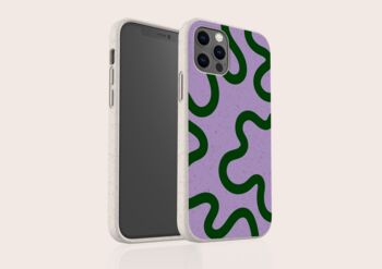 Purple Swirl Biodegradable Phone Case, 4 of 8