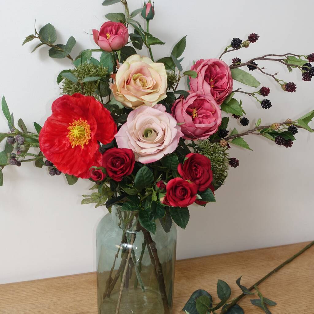 Jolie Luxury Silk Flower Letterbox Bouquet By Fleur du Coeur