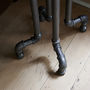 Industrial Steel Pipe Side Table, thumbnail 3 of 3