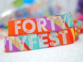 40 Fest 40th Birthday Party Festival Wristbands, 11 of 12