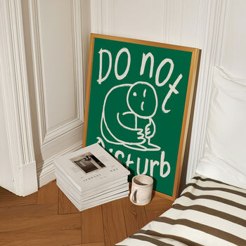 Do Not Disturb Bedroom Doodle Wall Art Print, 10 of 12