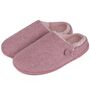 Women's Cosy Mule Slippers In Pink, thumbnail 6 of 12