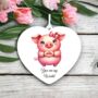 Personalised Cute Pig Love Heart Hand, thumbnail 2 of 2