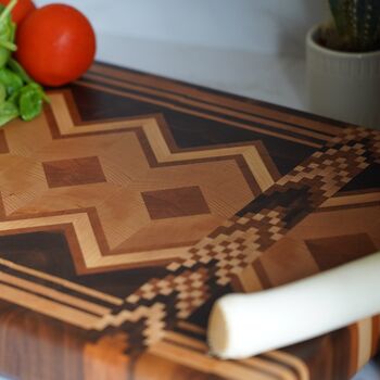 Abyssinian Patterned Chopping Board, 3 of 5