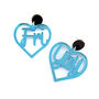 'Fri Yay' Mirrored Acrylic Slogan Earrings, thumbnail 7 of 8