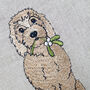 Embroidered Dog Christmas Stocking, thumbnail 4 of 8