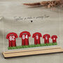 Personalised Family Together Football Shirt Plaque, thumbnail 5 of 9