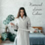 Linen Robe For Women | Natural Bathrobe, thumbnail 11 of 12
