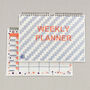 Weekly Planner Orange And Blue Step, thumbnail 1 of 2