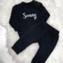 Script Baby And Kids Personalised Sweatshirt Jogger Set, thumbnail 7 of 7