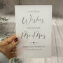 Classic Personalised Leave Your Wishes Sign Opaque, thumbnail 3 of 6