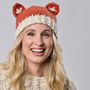 Adult Fox Hat Easy Crochet Kit, thumbnail 1 of 9