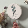 Personalised Birth Flower Musical Wall Hanging, thumbnail 1 of 9