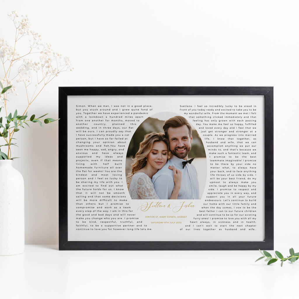 Wedding Vows Print By Lisa Marie Designs 8933