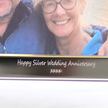 Personalised Silver Wedding Anniversary Photo Frame, 2 of 7