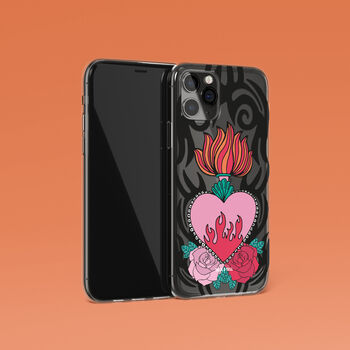 Tribal Tattoo Heart Phone Case For iPhone, 5 of 10