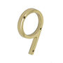 Five Inch Solid Brass House Numbers, thumbnail 10 of 11