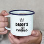 Personalised Engraved Enamel Coffee Cup, thumbnail 1 of 2