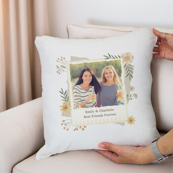 Personalised Wildflowers Photo Cushion, 2 of 5