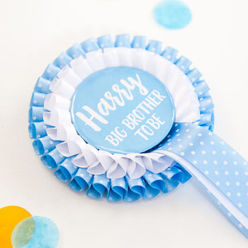 Big Brother To Be Personalised Rosette, 2 of 3