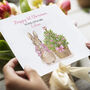 Peter Rabbit Pink Christmas Tree Card, thumbnail 6 of 12