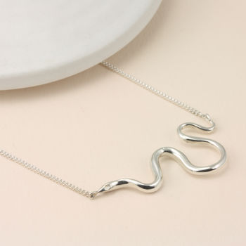 Snake Necklace With Optional Diamonds, 3 of 9