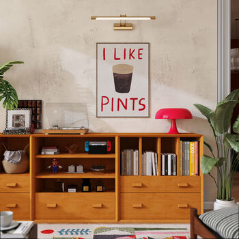 I Like Pints Unframed Hand Painted Art Print, 2 of 2