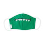 Green Toothy Dinosaur Children Face Mask, thumbnail 3 of 4