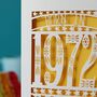 Personalised Papercut Born In 1972 Birthday Card, thumbnail 8 of 10