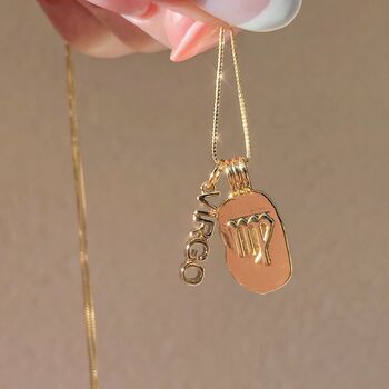 Gold Filled Zodiac Charm Necklace, 2 of 8