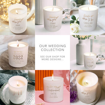 Personalised Couples Engraved Scented Candle, 2 of 5