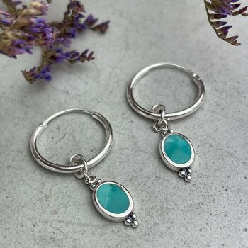 Sterling Silver Dreamy Sleepers Turquoise Gemstone, 4 of 5
