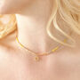 Chakra Beaded Necklace In Gold, thumbnail 5 of 12