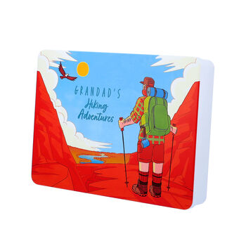 Personalised Mountain Hiking Adventures Memory Tin, 3 of 9