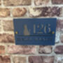 Personalised Cat Silhouette Design House Number Sign Acrylic, thumbnail 9 of 10