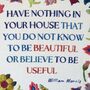 William Morris Beautifully Quote Embroidery Kit, thumbnail 3 of 7