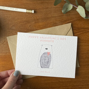 Happy Valentine's Day Mummy Bear Card, 2 of 3