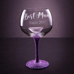 mothers day gin glass