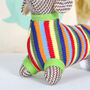Dachshund Sausage Dog Rattle And Personalised Gift Bag, thumbnail 4 of 6