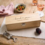 Personalised Engagement Wooden Wine Box, thumbnail 1 of 3