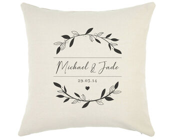 Personalised Couples Cushion, 2 of 8