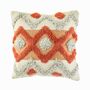Arizona Terracotta Tufted Cushion, thumbnail 1 of 2