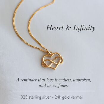 Next Chapter Infinity Heart Necklace – Fresh Start And New Beginnings Gift, 6 of 11