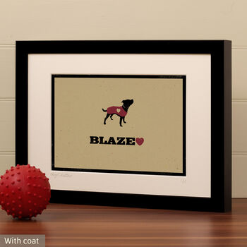 Personalised Staffy, Staffordshire Bull Terrier Print, 9 of 12
