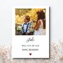 Ring Bearer Proposal Photo Card, Wedding Proposal Card, thumbnail 1 of 3